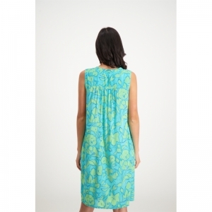 000000 ROBE (SANS MANCHES) 06 turquoise/ve