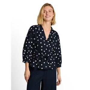 000000 702046 [blouse wrap] 40254 navy big 