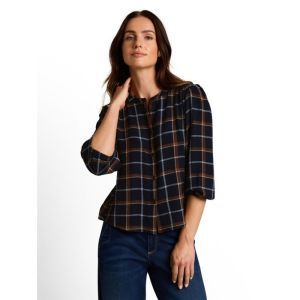 000000 702046 [blouse check] 41143 navy came