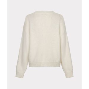 Sweater sequin flowers 121 Vanilla