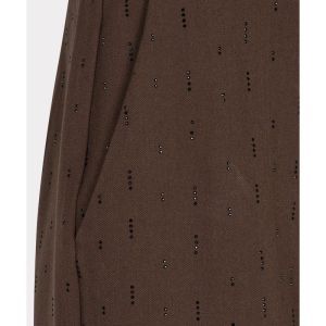 Trousers rhinestones 185 Coffee